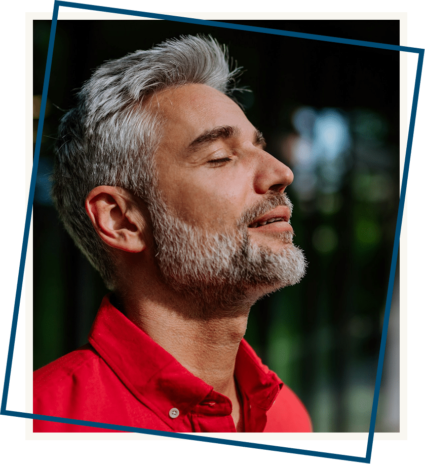 man feeling deeply seen