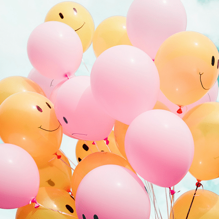 smiling balloons