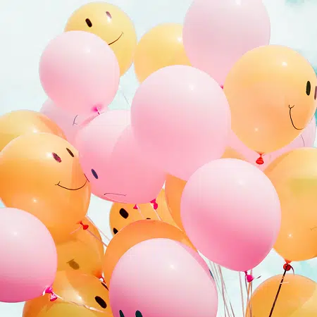 smiling balloons