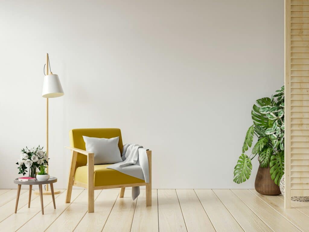 Minimal therapist office chair providing safe space for therapy sessions in Atlanta Georgia with experienced clinicians