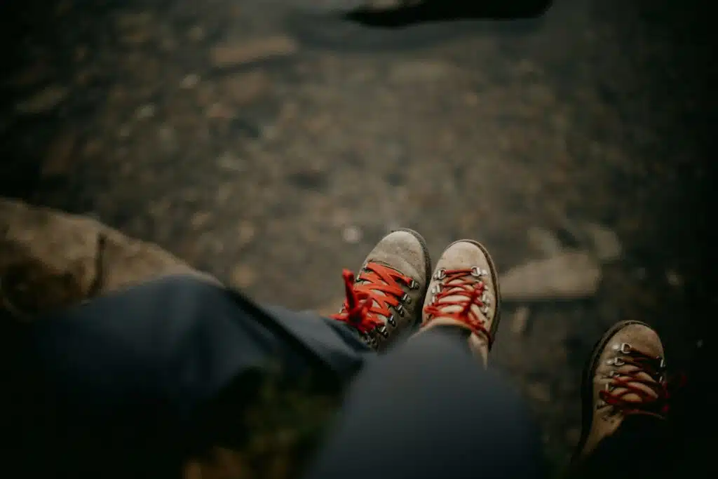 Bare feet relaxing in peaceful setting representing grounding techniques from DBT therapy in Atlanta DeKalb County Georgia