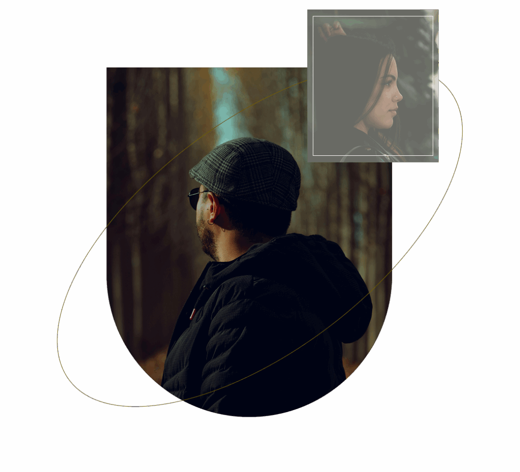 Man standing before a forest view, calm presence, reflecting healing after Borderline Personality Disorder Therapy in Atlanta, GAWoman standing among trees in soft natural light, quiet posture suggesting reflection, grounding, and emotional steadiness