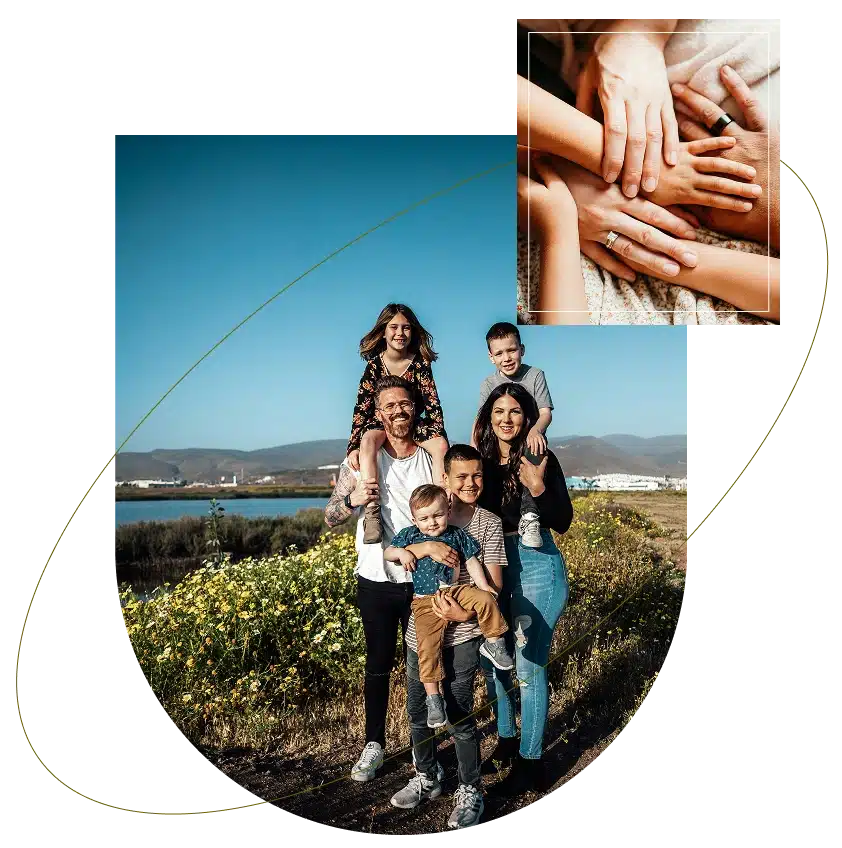 Person with a backpack riding a bicycle down a city street.