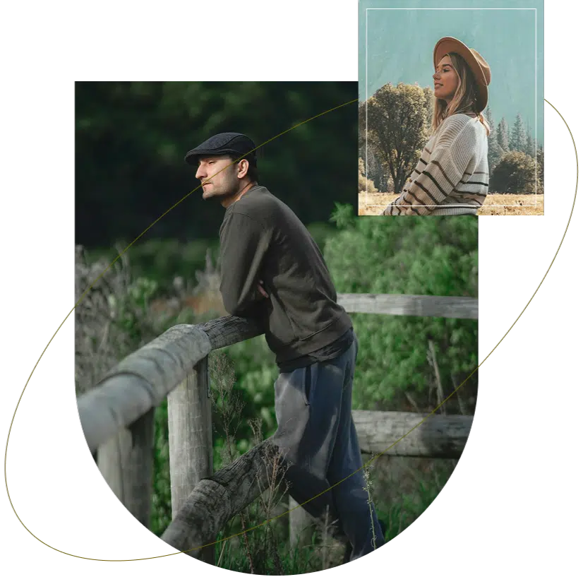  A man standing near a wooden fence symbolizes a deeper connection with emotionally focused therapists in Atlanta, GA.